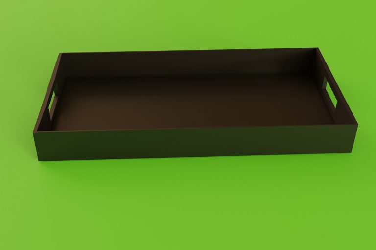 Een eenvoudige 3D-render gemaakt in Blender met een gekleurd object en belichting