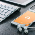 Android smartphone met beveiligingsinstellingen op het scherm