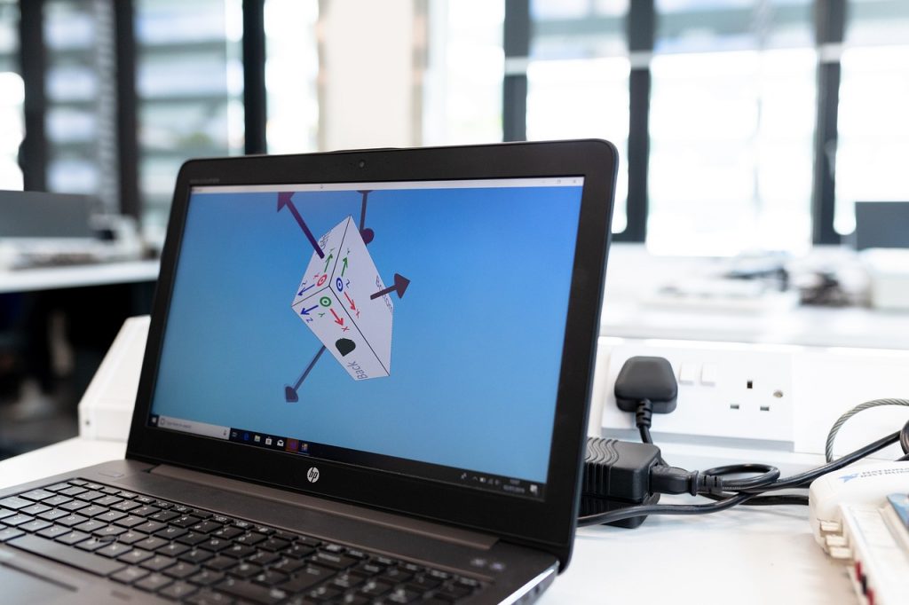 Een quantum computer in een laboratoriumomgeving met koelinstallaties en technische apparatuur