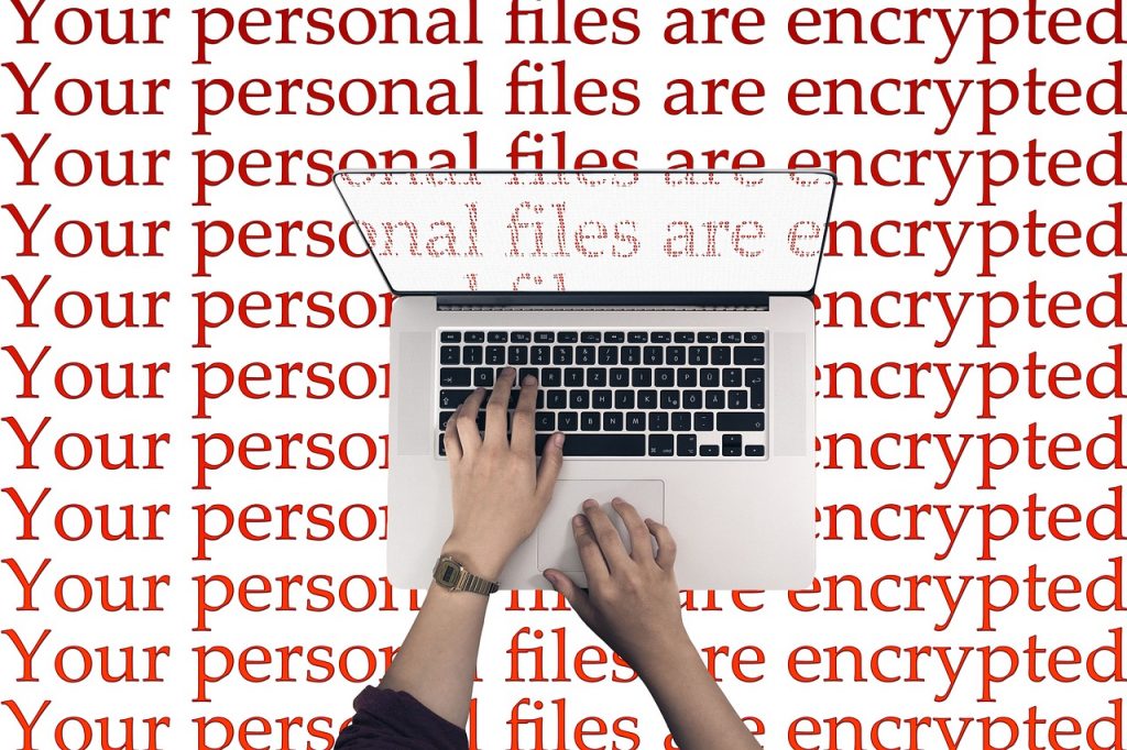 Laptop met beveiligingssoftware instellingen op het scherm